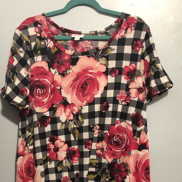 LuLaRoe Dresses & Skirts - 2x Jessie lularoe checkered with floral NWT